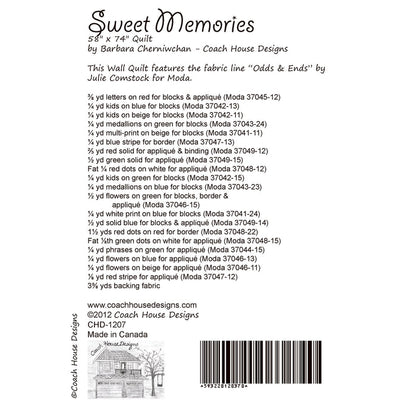 Sweet Memories Quilt Pattern