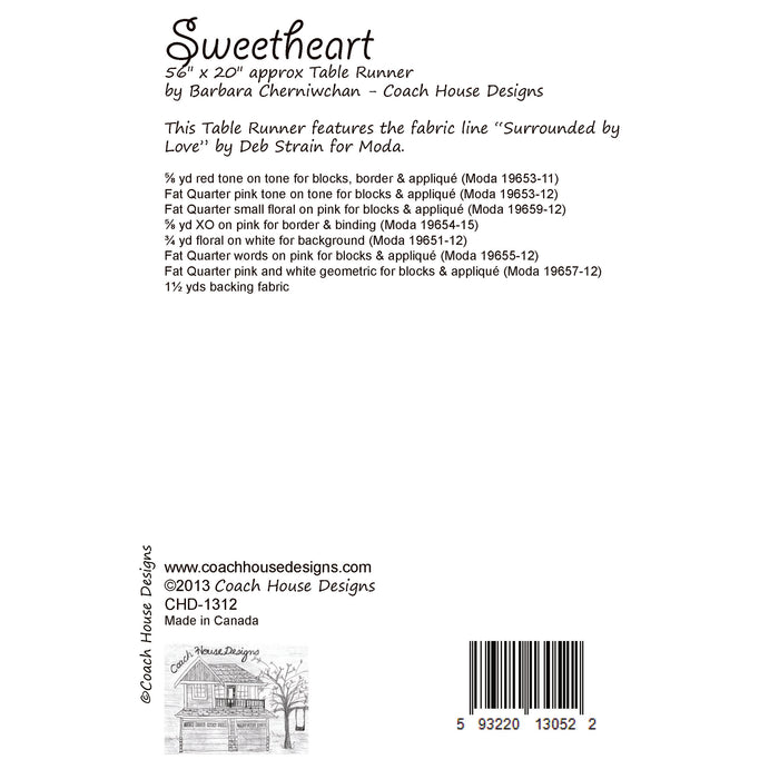 Sweetheart Quilt Pattern