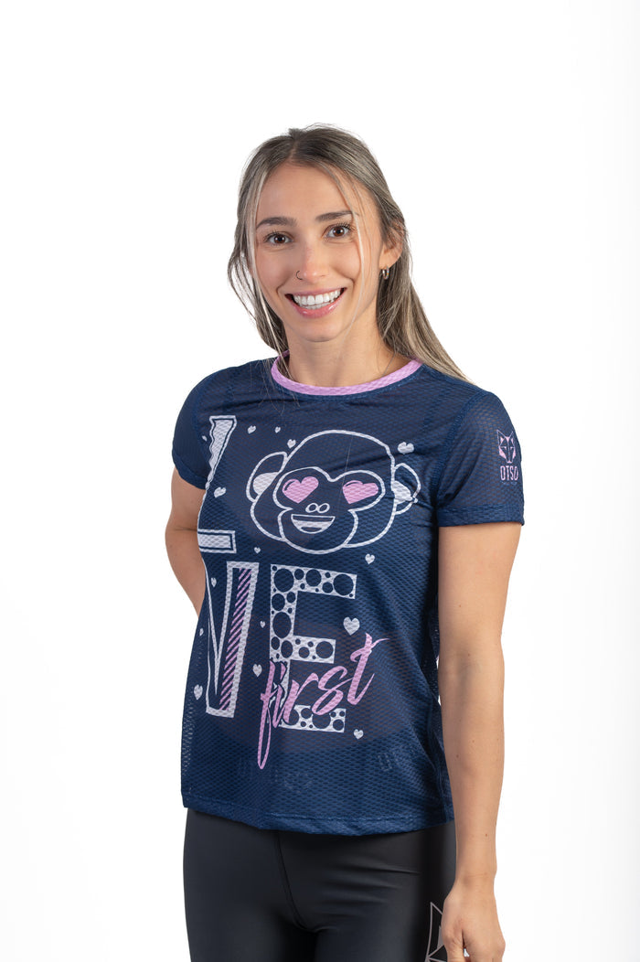 T-Shirt Femme - Emoji Love First