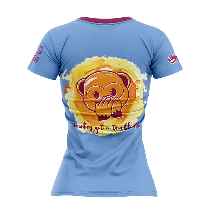 T-Shirt Femme - Emoji Monkey See
