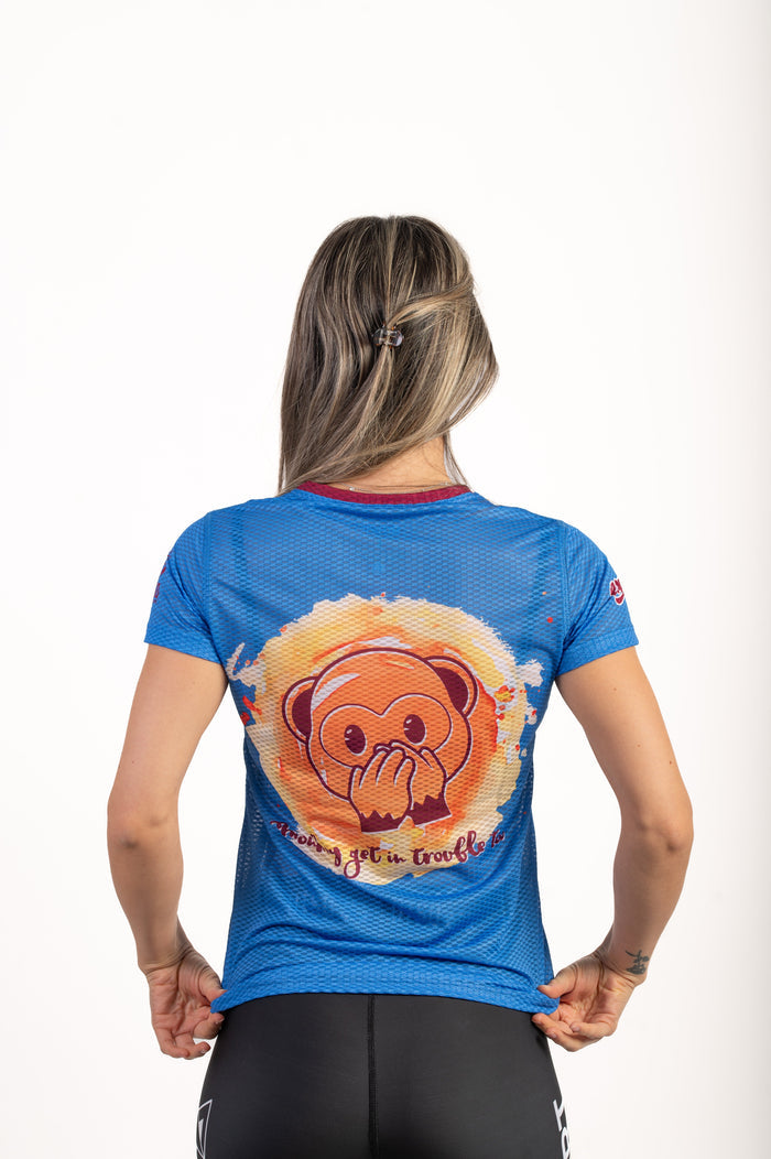 T-Shirt Femme - Emoji Monkey See