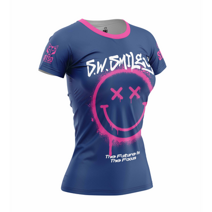 T-Shirt Femme - S.W.Smiley Graffiti
