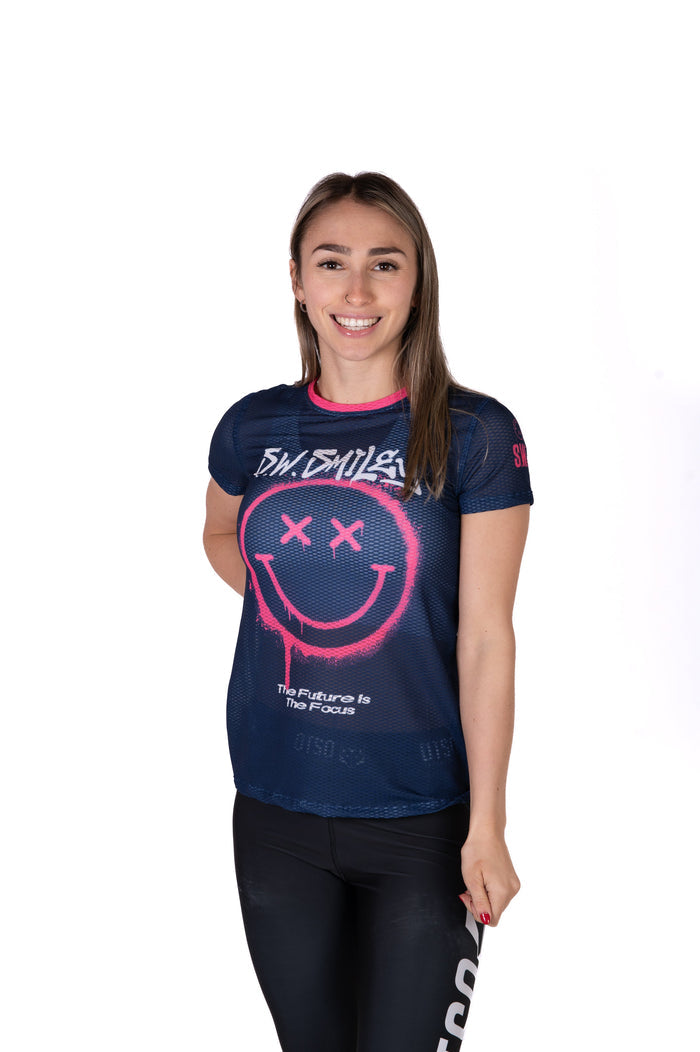 T-Shirt Femme - S.W.Smiley Graffiti