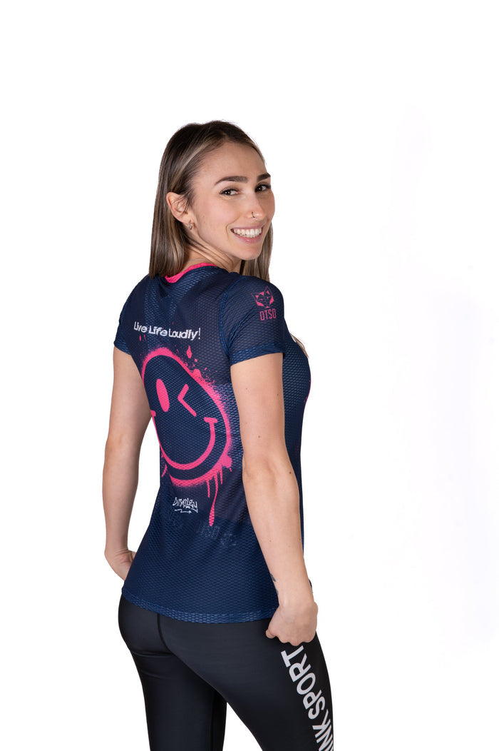 T-Shirt Femme - S.W.Smiley Graffiti