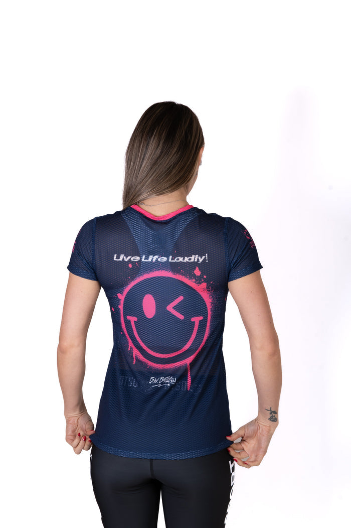 T-Shirt Femme - S.W.Smiley Graffiti