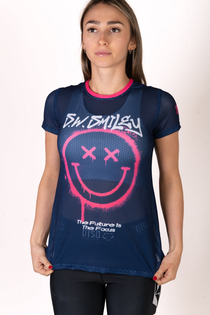 T-Shirt Femme - S.W.Smiley Graffiti