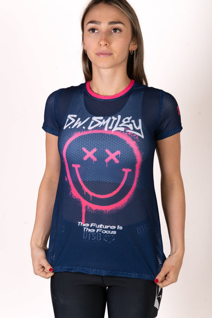 T-Shirt Femme - S.W.Smiley Graffiti