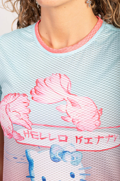 T-Shirt Femme/Enfant - Hello Kitty Wave