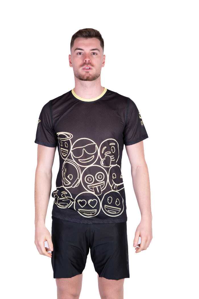 T-Shirt Homme - Emoji Neon Faces