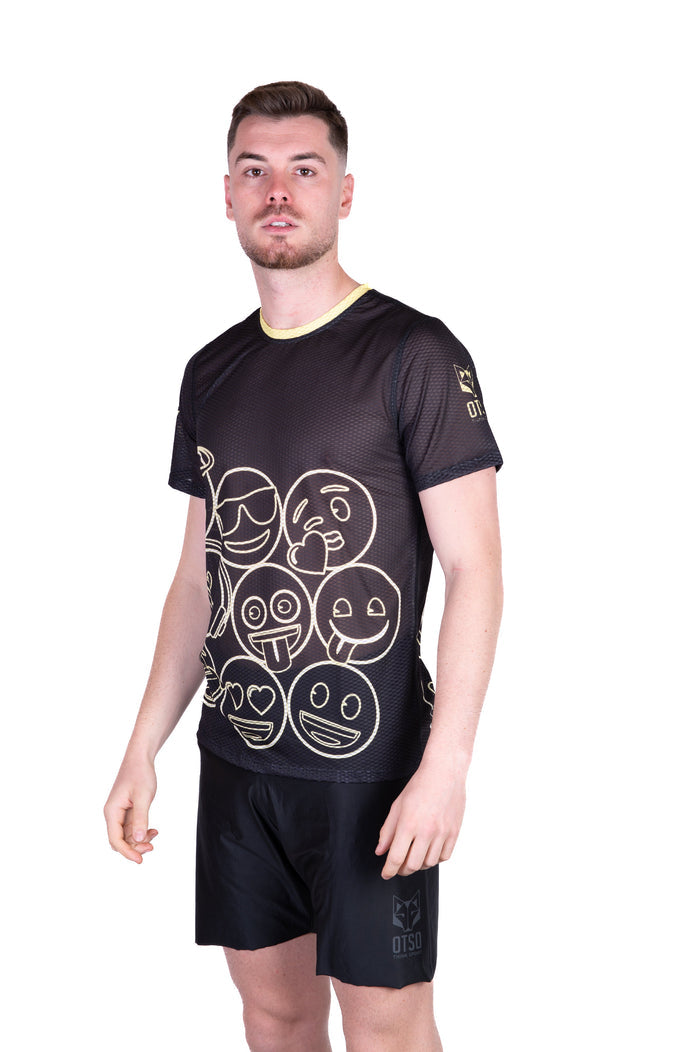 T-Shirt Homme - Emoji Neon Faces
