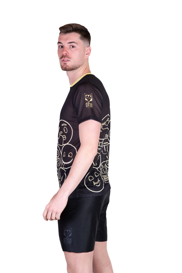 T-Shirt Homme - Emoji Neon Faces