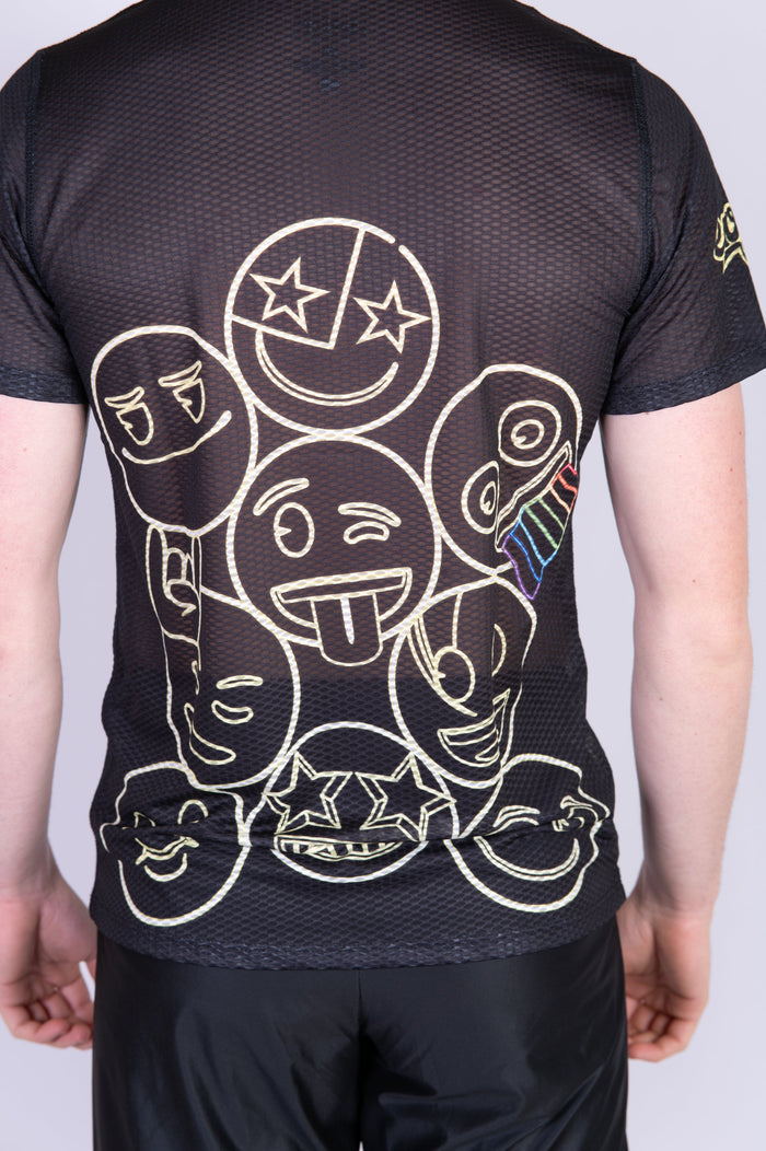 T-Shirt Homme - Emoji Neon Faces