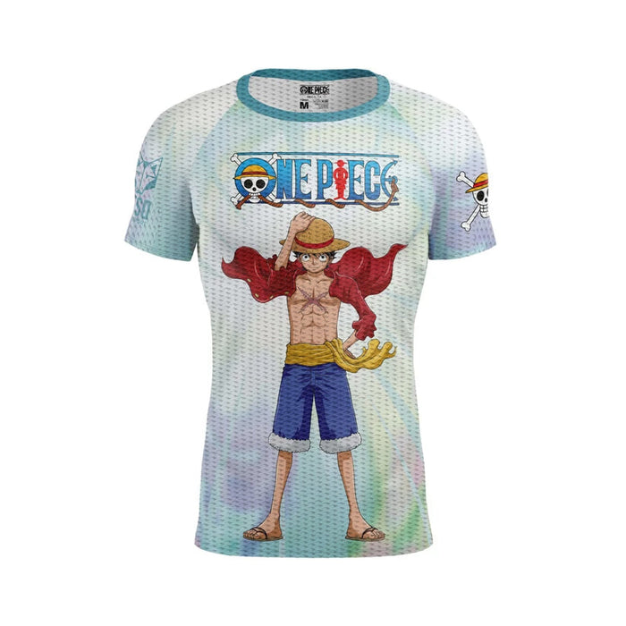 T-Shirt Homme manches courtes - One piece fishman luffy and the crew green