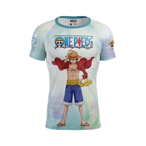 T-Shirt Homme manches courtes - One piece fishman luffy and the crew green