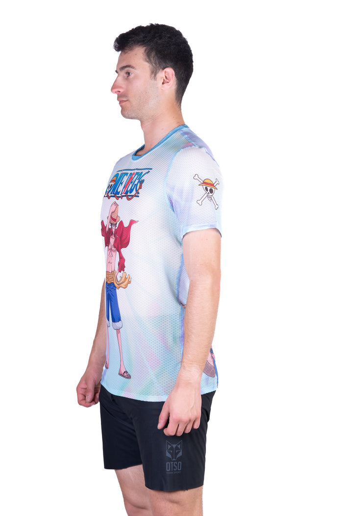 T-Shirt Homme manches courtes - One piece fishman luffy and the crew green