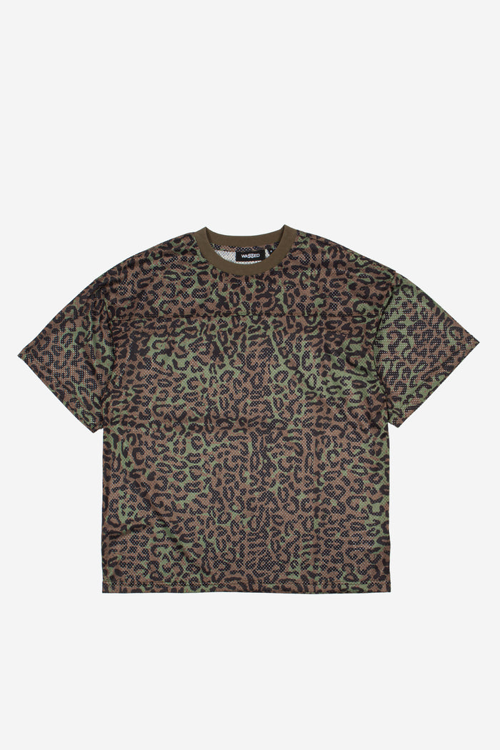 T-Shirt Mesh Boxy Cheetah