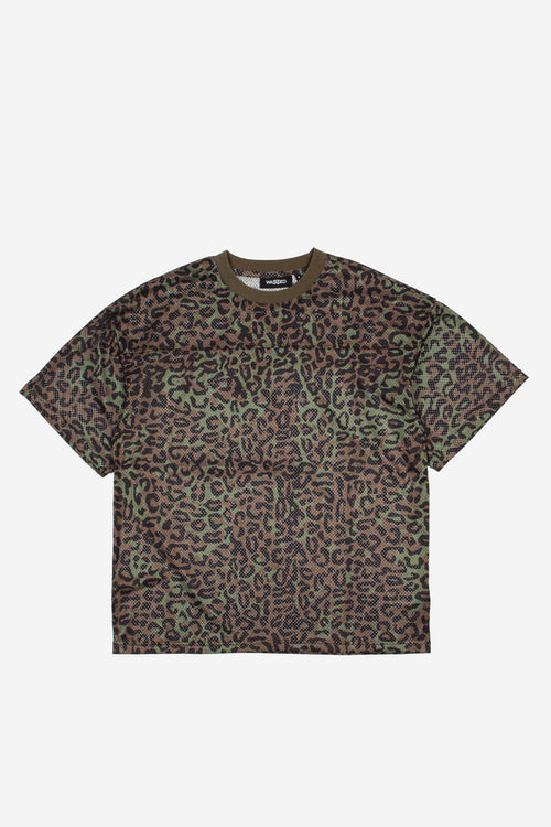 T-Shirt Mesh Boxy Cheetah