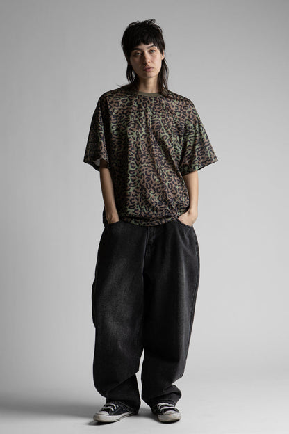 T-Shirt Mesh Boxy Cheetah