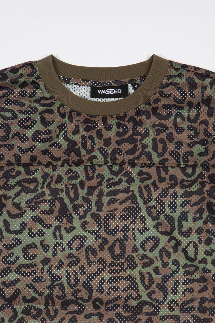 T-Shirt Mesh Boxy Cheetah