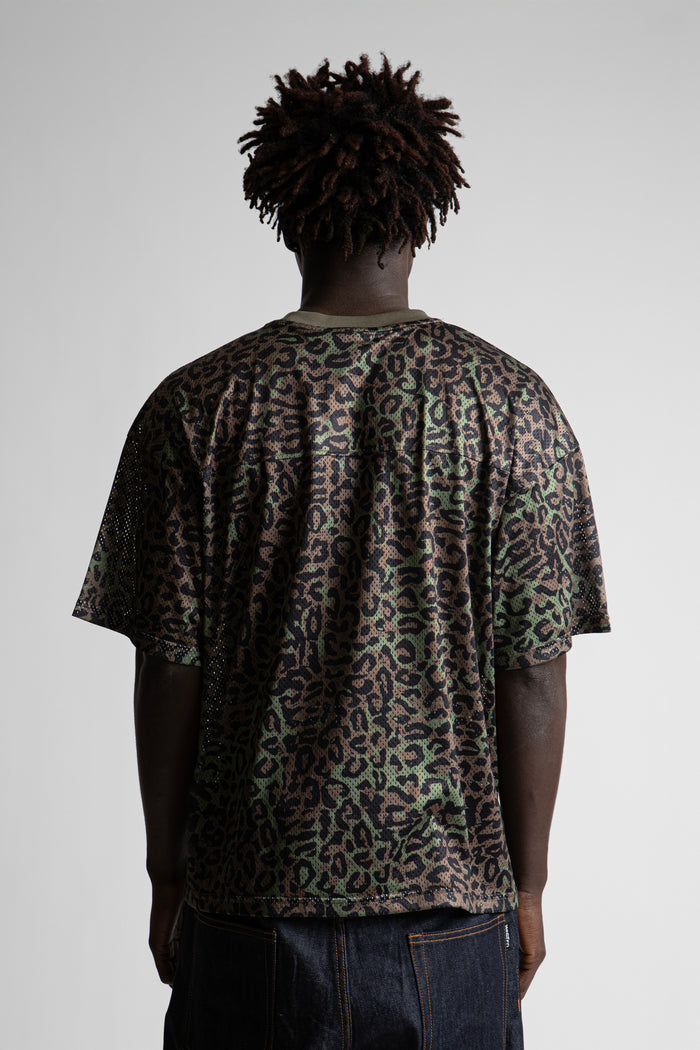 T-Shirt Mesh Boxy Cheetah