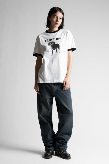 T-Shirt Ringer I Love My Dog