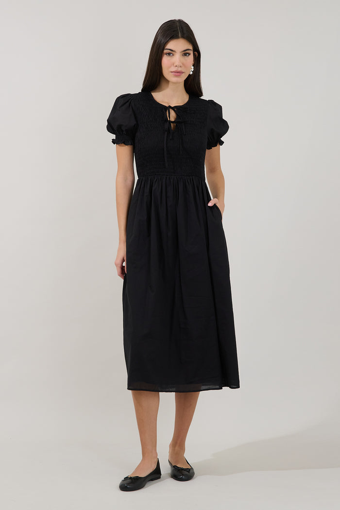 Tamry Smocked Midi Dress