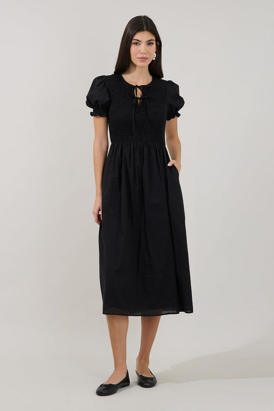 Tamry Smocked Midi Dress