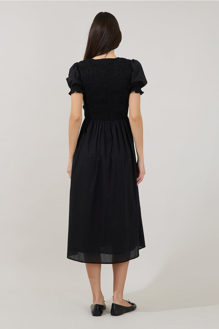 Tamry Smocked Midi Dress