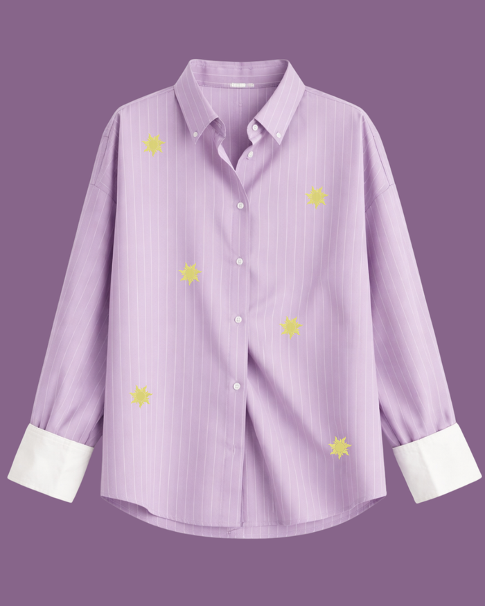 Tangled Oversized Button Down
