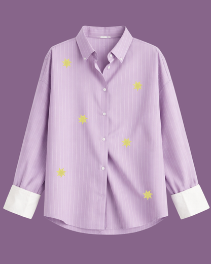 Tangled Oversized Button Down