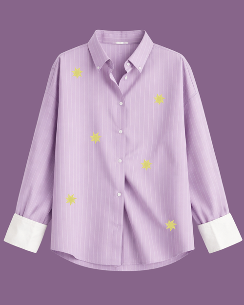 Tangled Oversized Button Down