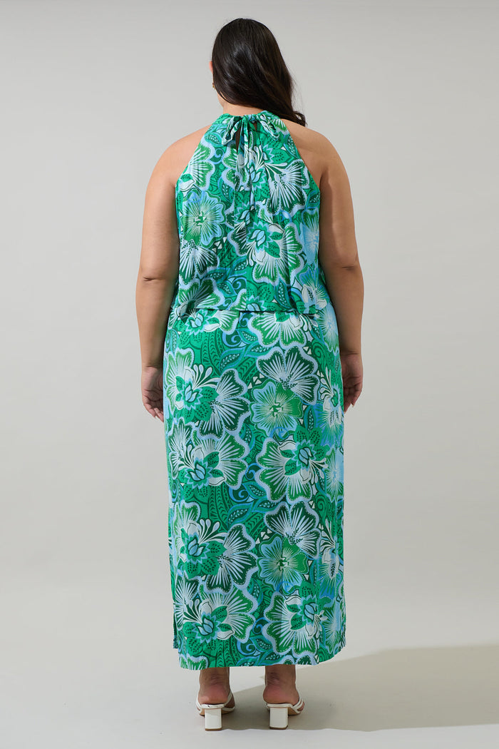 Tanti Floral Moya Sleeveless Maxi Dress Curve