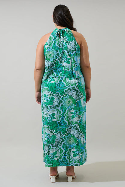 Tanti Floral Moya Sleeveless Maxi Dress Curve