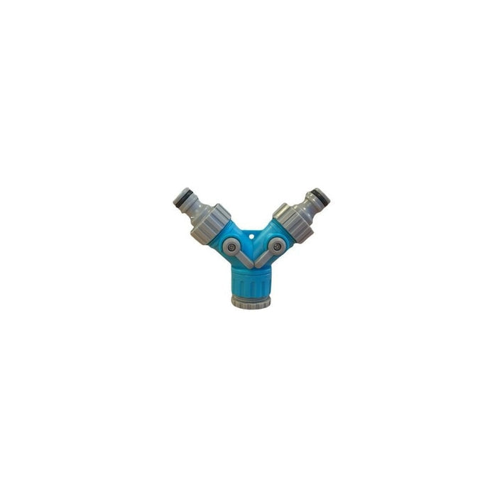Tap Splitter w/ Shut-Off - 1/2" - 3/4"