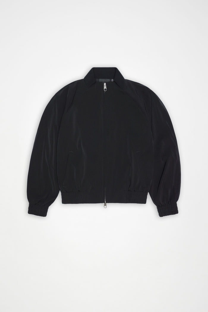 RAINS Tech Woven Bomber Jacket Black Jacket