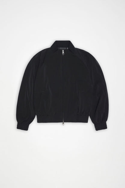 RAINS Tech Woven Bomber Jacket Black Jacket