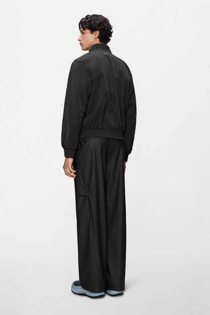 RAINS Tech Woven Bomber Jacket Black Jacket