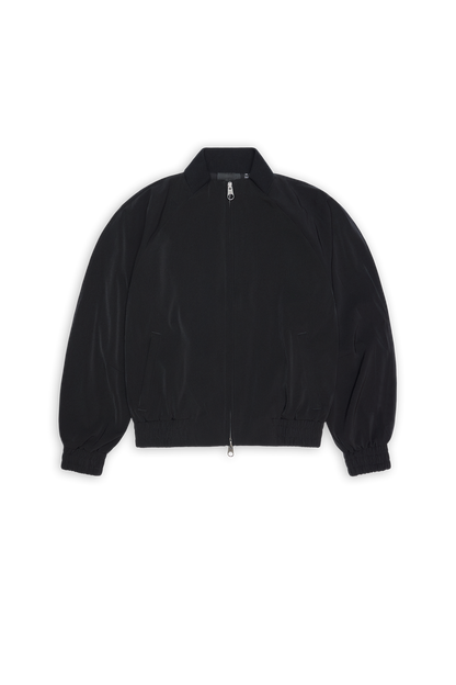 RAINS Tech Woven Bomber Jacket Black Jacket