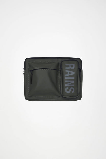 RAINS Texel Laptop Case 15″/16″ Green 2.60L H28 x D3 x W39 cm Laptop Case