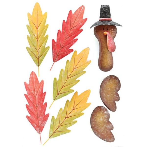 Thanksgiving Pumpkin Turkey Making Kit Pieces