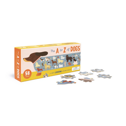 The A to Z of Dogs 58 Piece Puzzle: A Very Looooong Jigsaw Puzzle