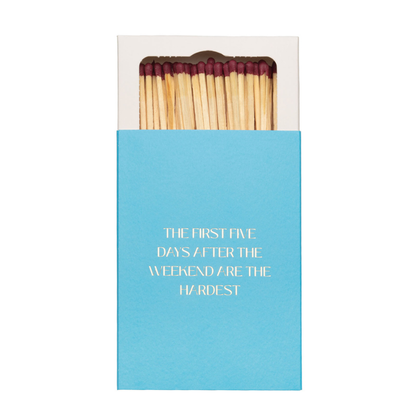 The First Five Days Matchbox - Becket Hitch