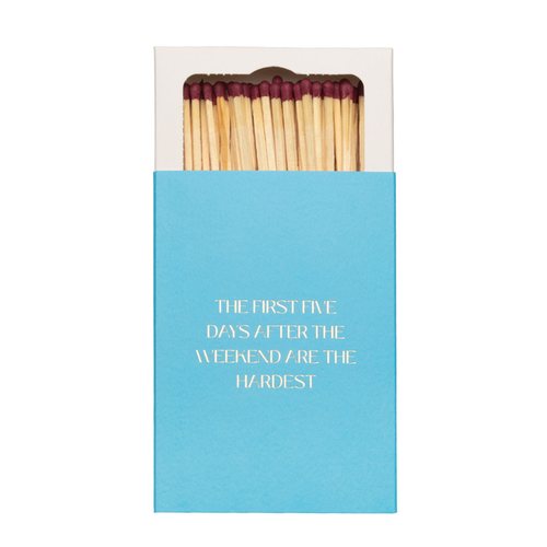 The First Five Days Matchbox - Becket Hitch