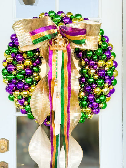 The Queen Of The Krewe Wreath And Bow