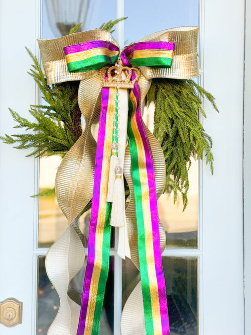 The Queen Of The Krewe Wreath And Bow