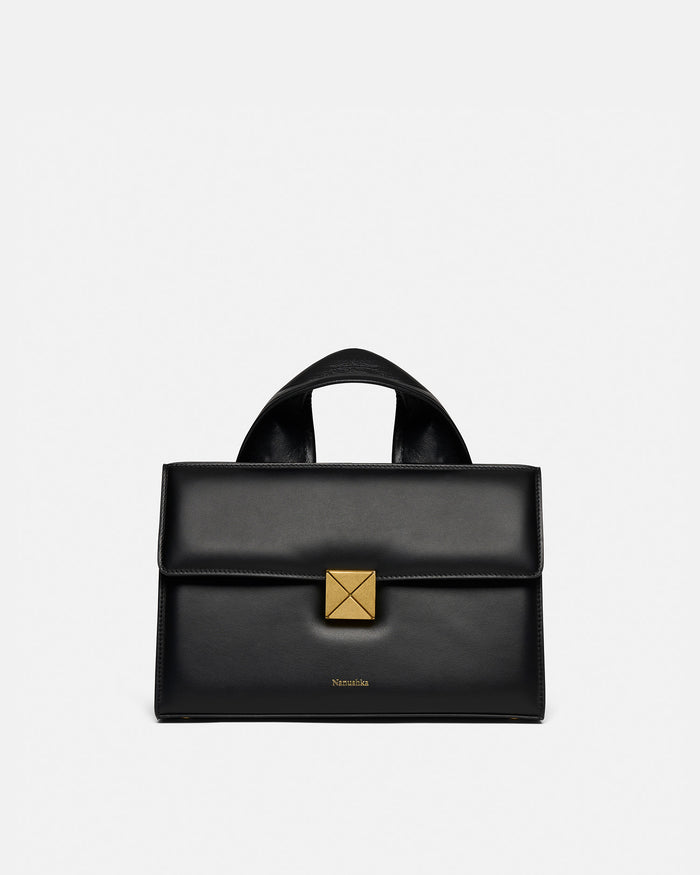 The SANDI Lock - Top handle bag - Black