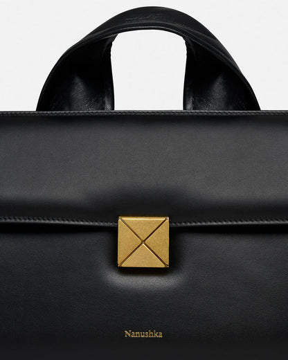 The SANDI Lock - Top handle bag - Black