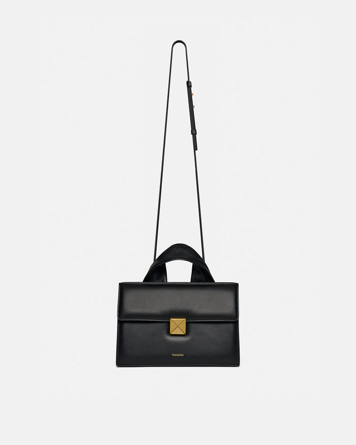 The SANDI Lock - Top handle bag - Black