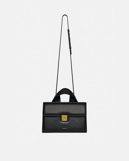 The SANDI Lock - Top handle bag - Black