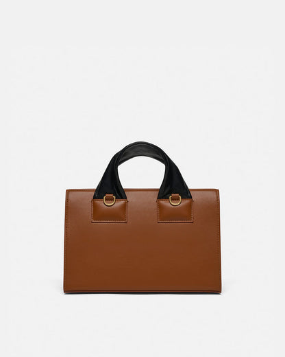 The SANDI Lock - Top handle bag - Tan